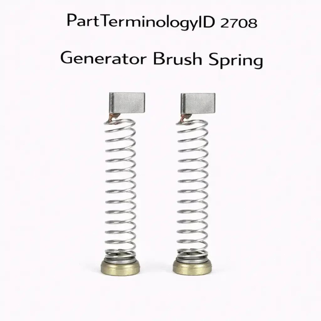 Generator Brush Spring (PartTerminologyID 2708): Where Spring Force and Dimensions Determine Whether Brush Contact Pressure Is Maintained Across the Full Brush Wear Range