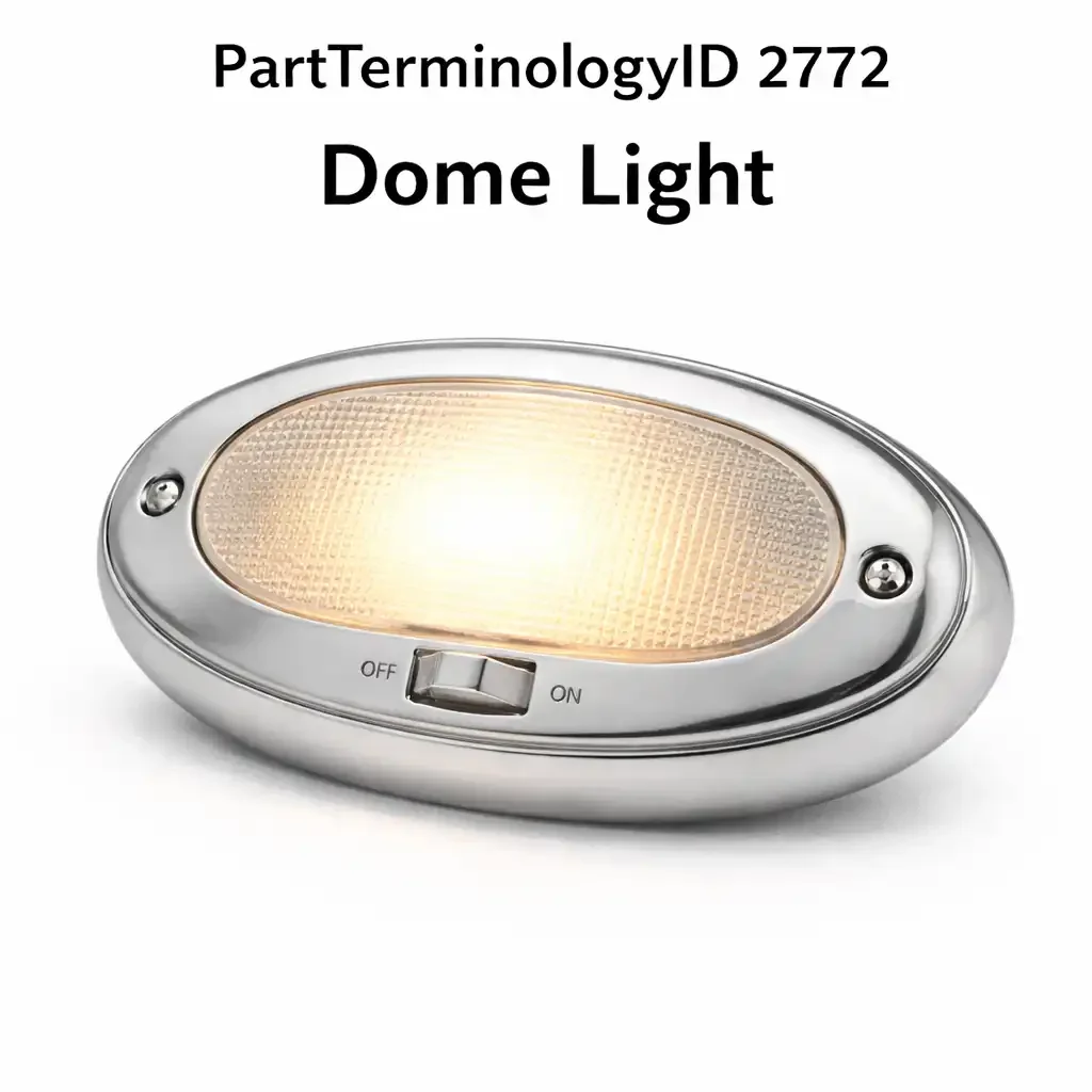 Dome Light (PartTerminologyID 2772): Where Bulb Type, Lens Configuration, and Interior Position Determine Whether Overhead Interior Illumination Is Restored Correctly