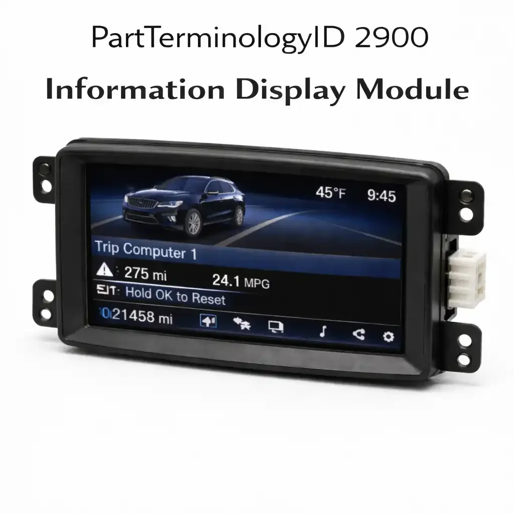 Information Display Module (PartTerminologyID 2900): Where Display Type, VIN Binding, and Odometer Data Transfer Determine Whether the Replacement Shows Correct Vehicle Data