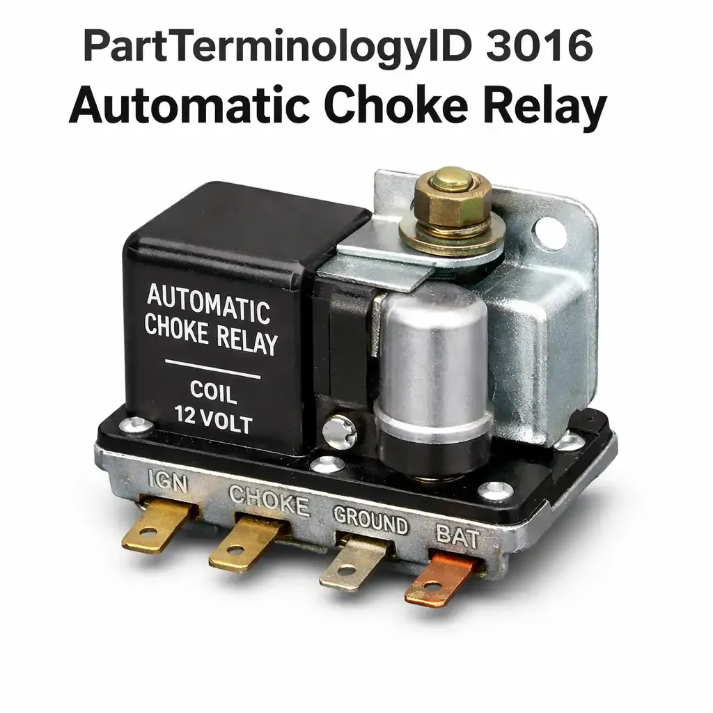 Automatic Choke Relay (PartTerminologyID 3016): Where Heater Element Rating and Application Window Determine Correct Fitment on Legacy Carbureted Cold-Start Systems