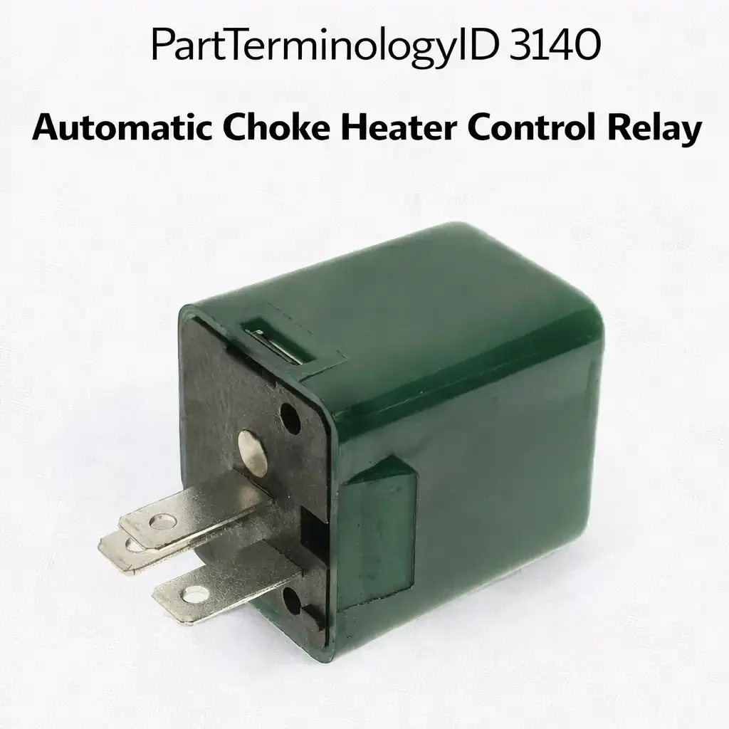 Automatic Choke Heater Control Relay (PartTerminologyID 3140): Where Differentiation From PartTerminologyID 3016 Is the Mandatory First Listing Distinction