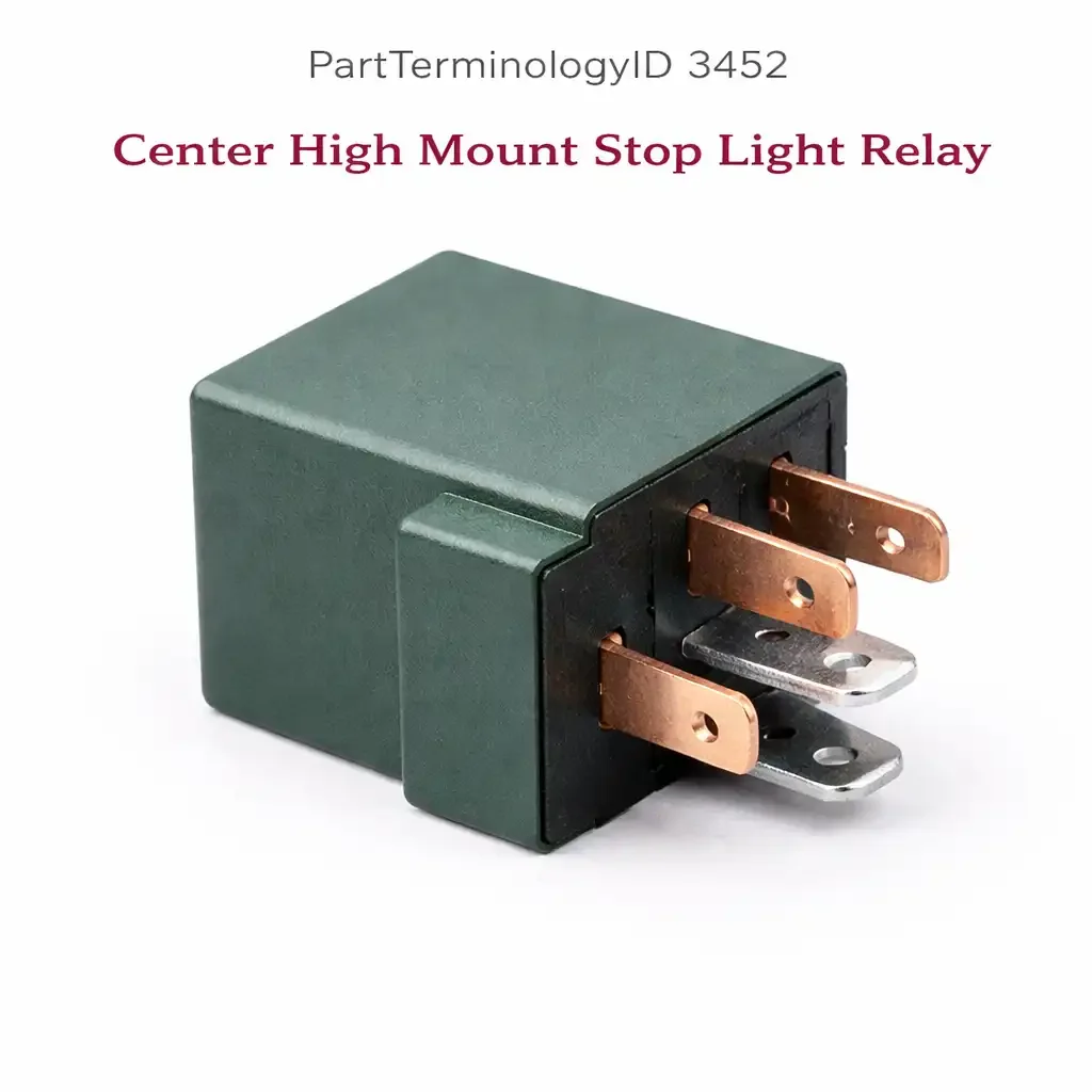 Center High Mount Stop Light Relay (PartTerminologyID 3452): Where CHMSL Independent Circuit Architecture, Stop Switch Interaction, and Safety Inspection Compliance