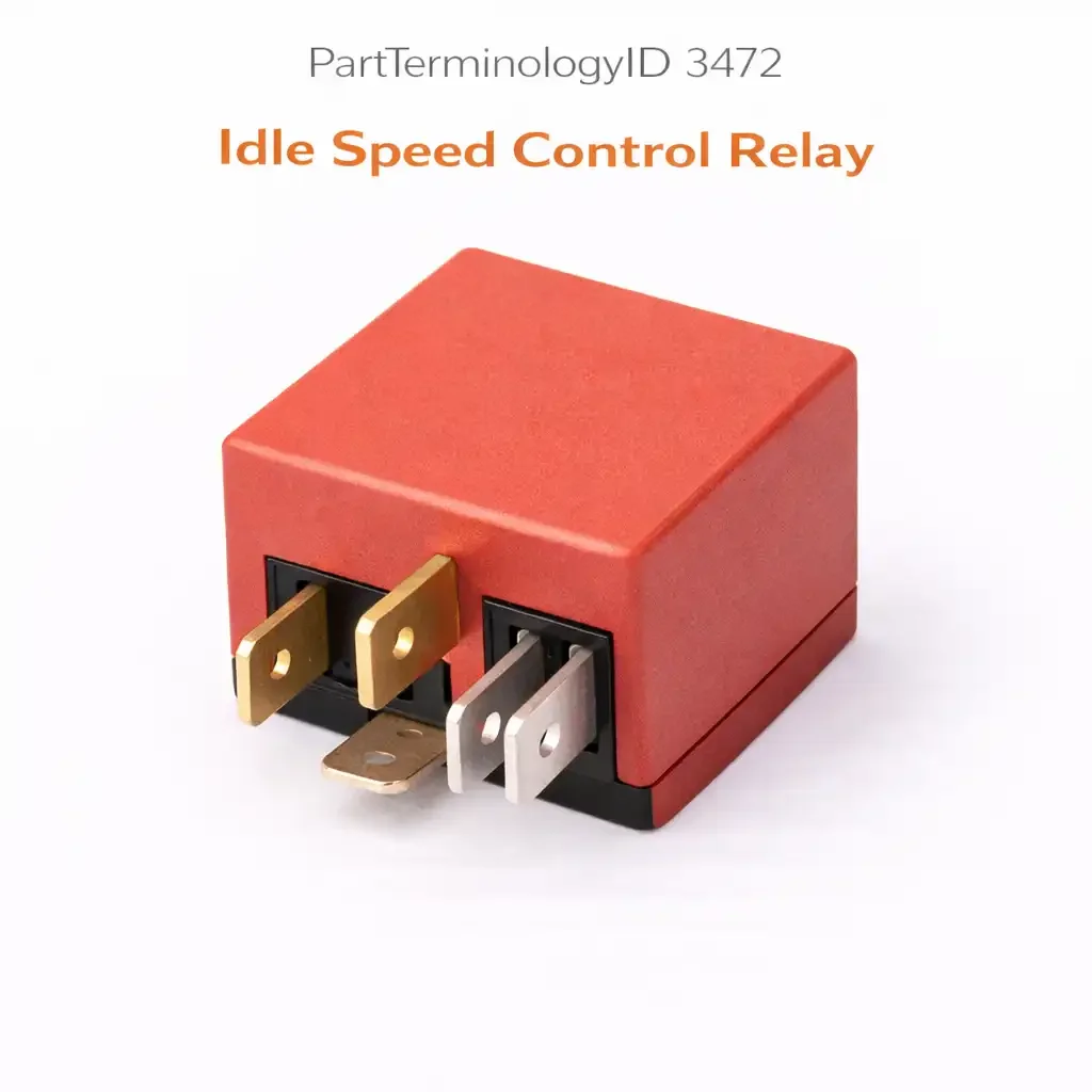 Idle Speed Control Relay (PartTerminologyID 3472): Where Idle Air Control Valve Supply, ECM Command Path, and Differentiation from the Idle Up Relay Solenoid
