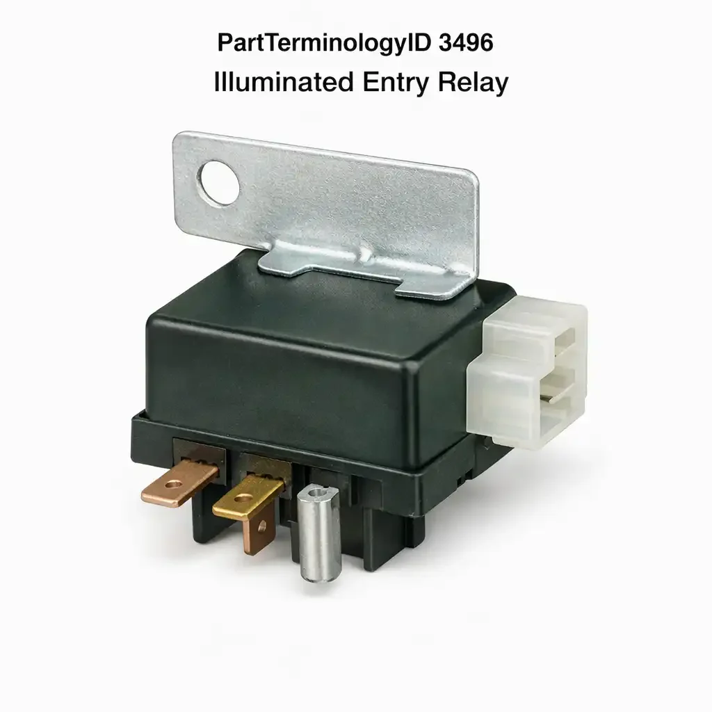 Illuminated Entry Relay (PartTerminologyID 3496): Interior Lamp Supply, Timed Shutoff Circuit