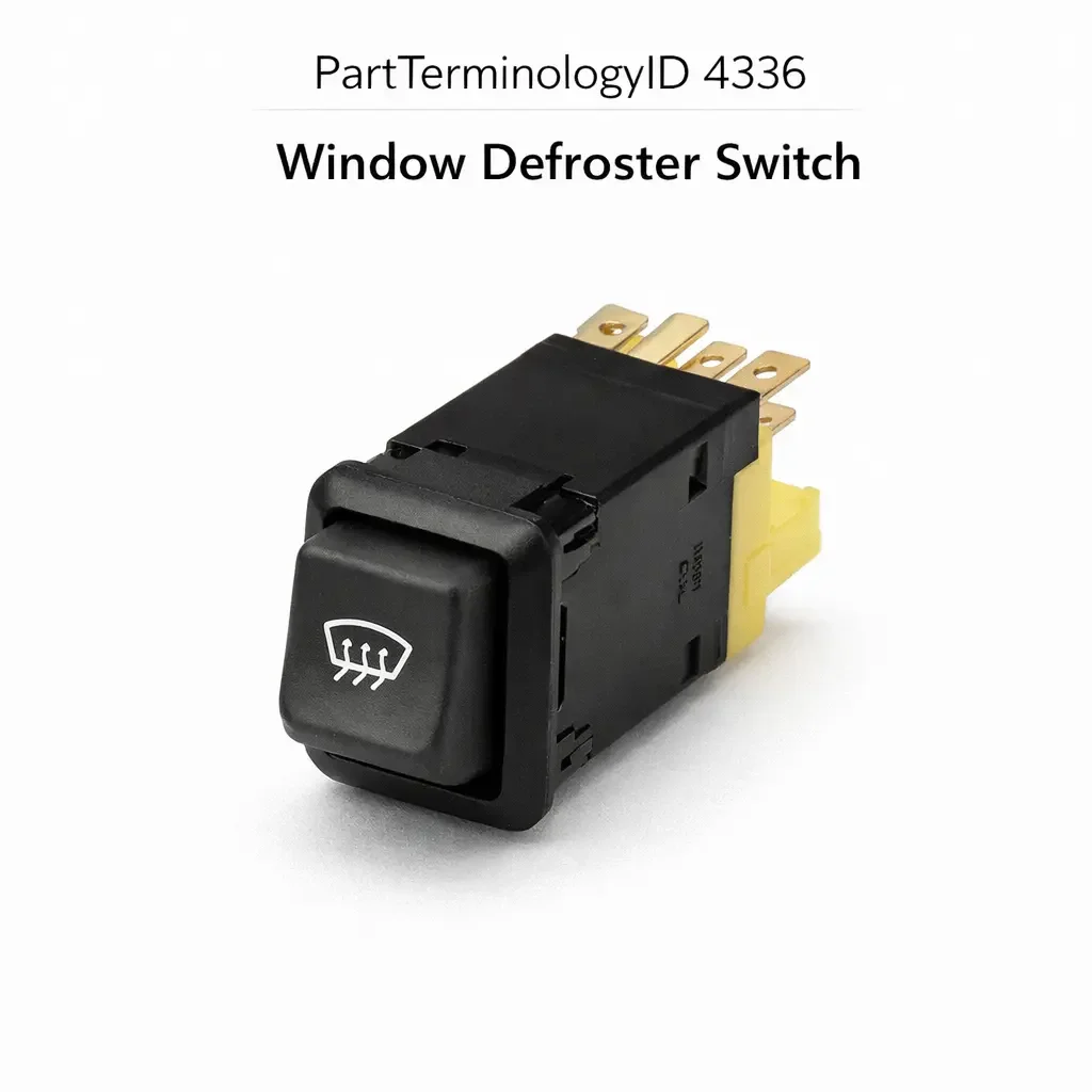 Window Defroster Switch (PartTerminologyID 4336): Timer Circuit Compatibility, Indicator Lamp Integration, and Body Control Module Signal Architecture