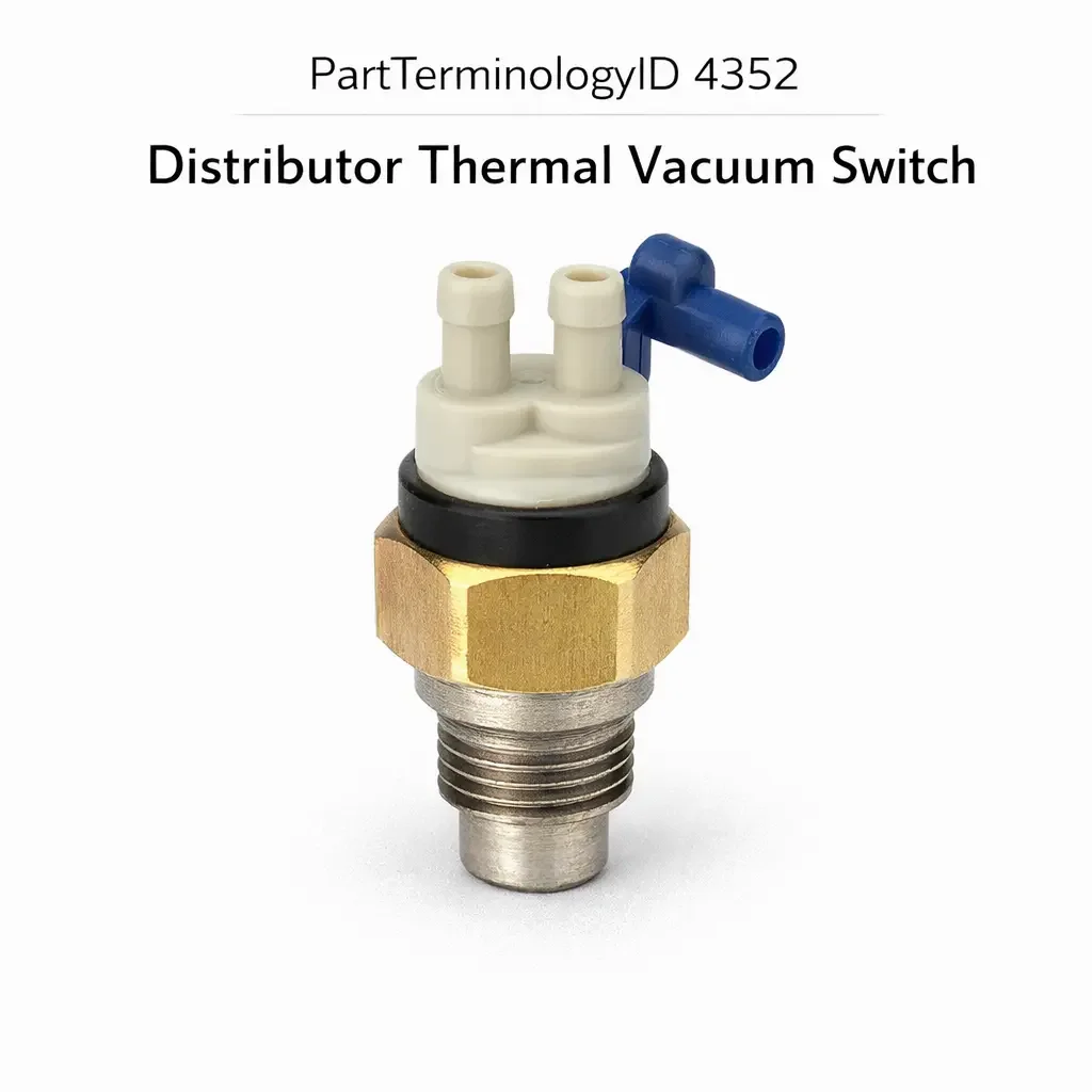 Distributor Thermal Vacuum Switch (PartTerminologyID 4352): Temperature Threshold Calibration, Vacuum Port Configuration, and Distributor Advance Circuit Compatibility