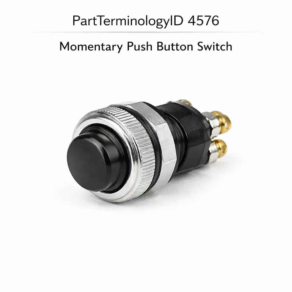Momentary Push Button Switch (PartTerminologyID 4576): Contact Configuration, Actuation Force, and Panel Mounting Compatibility