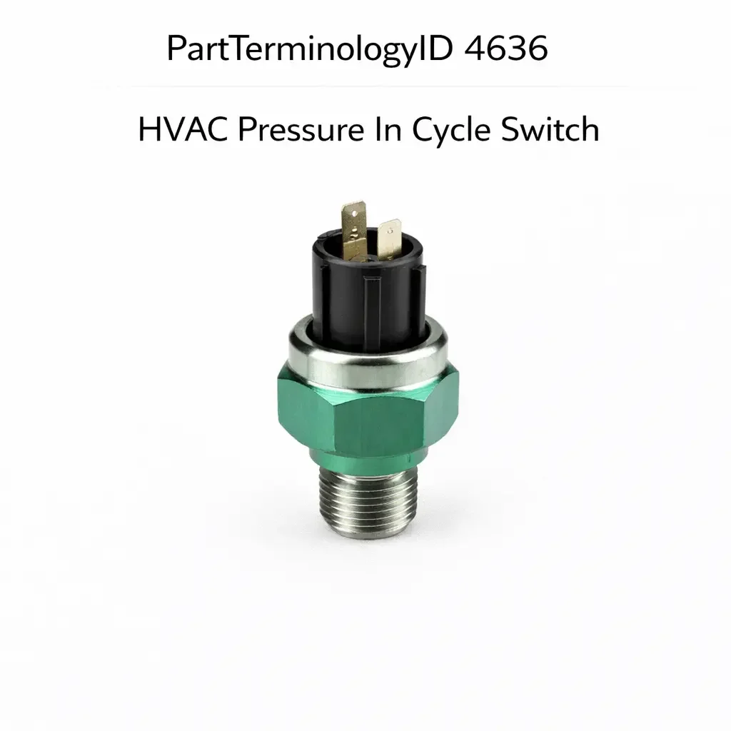 HVAC Pressure In Cycle Switch (PartTerminologyID 4636): Pressure Thresholds, Circuit Output Type, and Refrigerant Compatibility