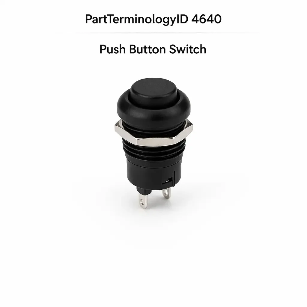 Push Button Switch (PartTerminologyID 4640): Contact Configuration, Illumination Type, and Control Module Input Compatibility