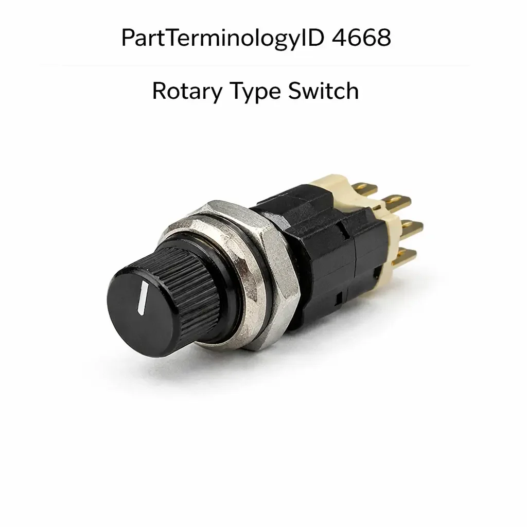 Rotary Type Switch (PartTerminologyID 4668): Detent Position Count, Resistance Output Range, and Module Input Compatibility
