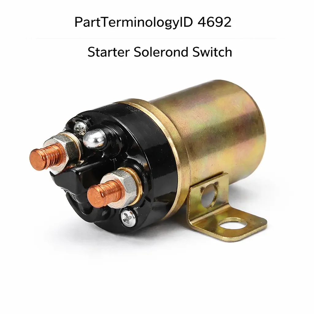 Starter Solenoid Switch (PartTerminologyID 4692): Contact Current Rating, Coil Voltage Specification, and Starter Motor Compatibility