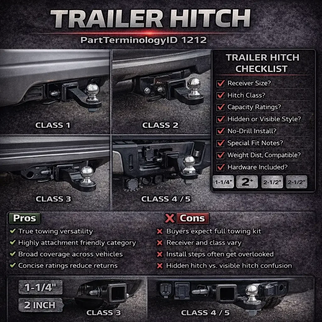 PartTerminologyID 1212 Trailer Hitch