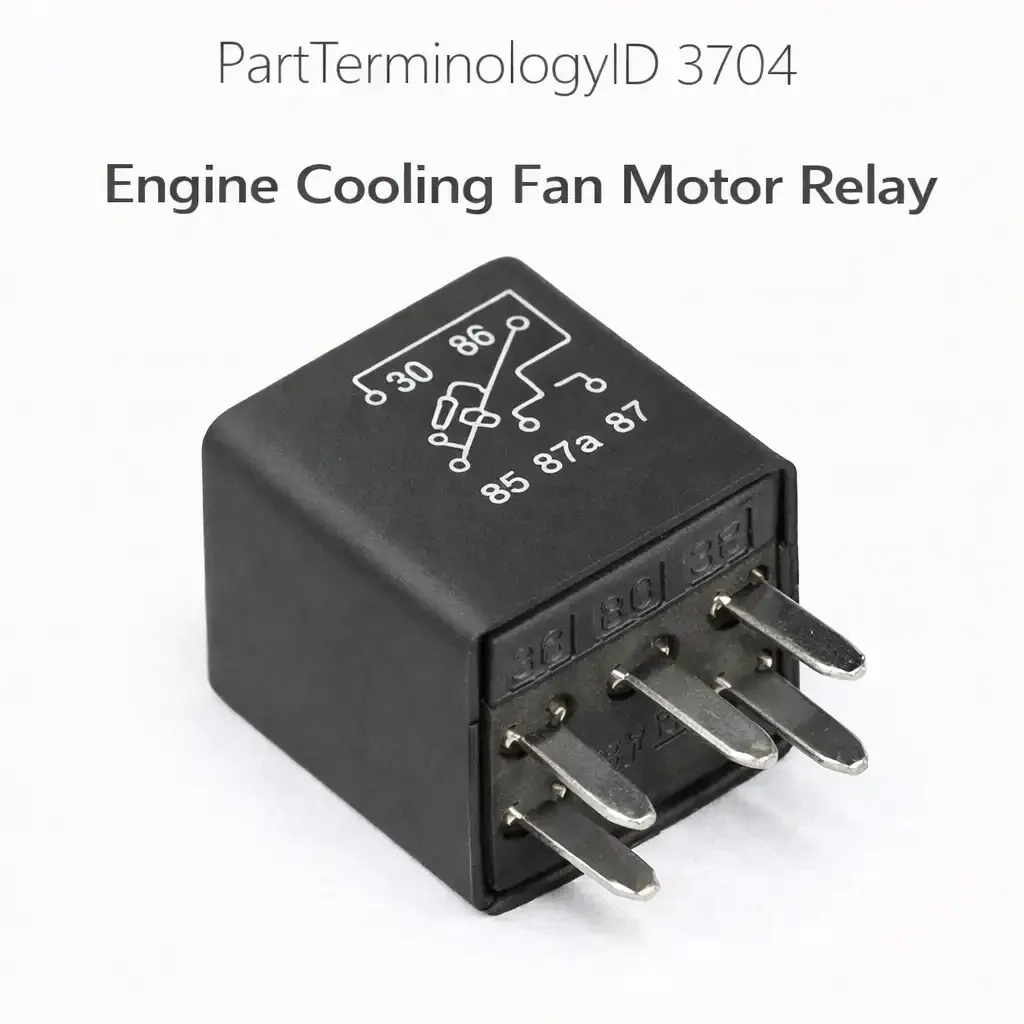PartTerminologyID 3704 Engine Cooling Fan Motor Relay