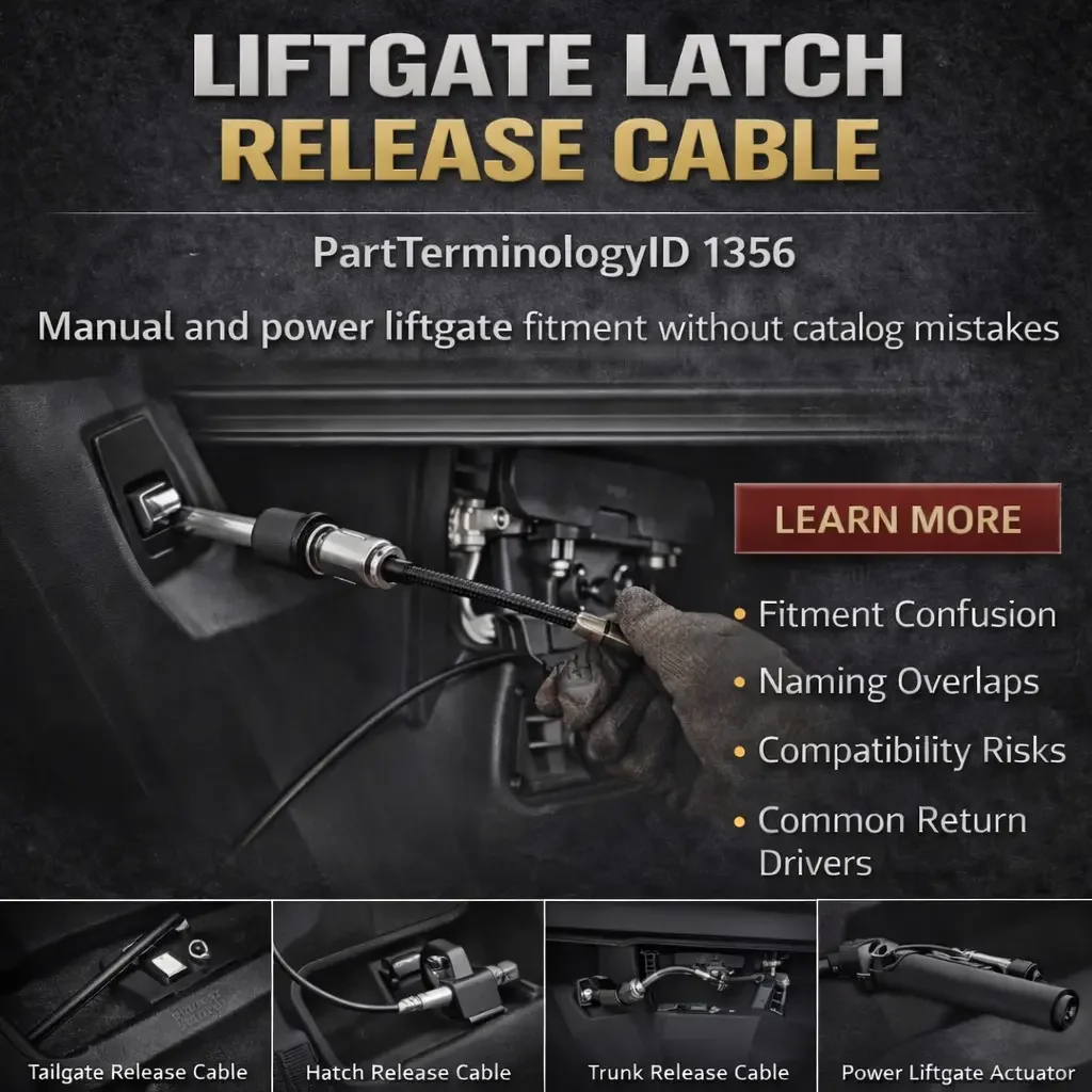 PartTerminologyID 1356 Liftgate Latch Release Cable