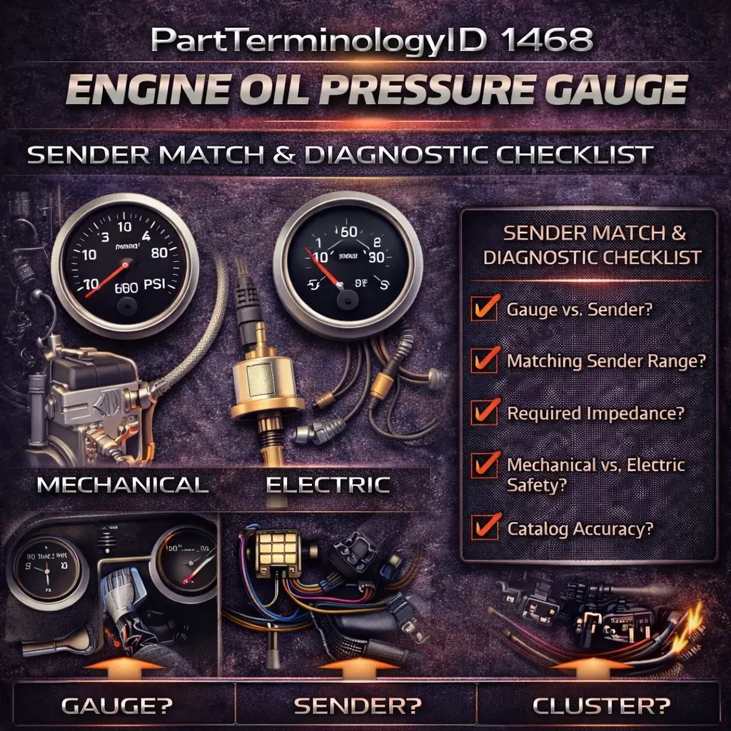 PartTerminologyID 1468 Engine Oil Pressure Gauge