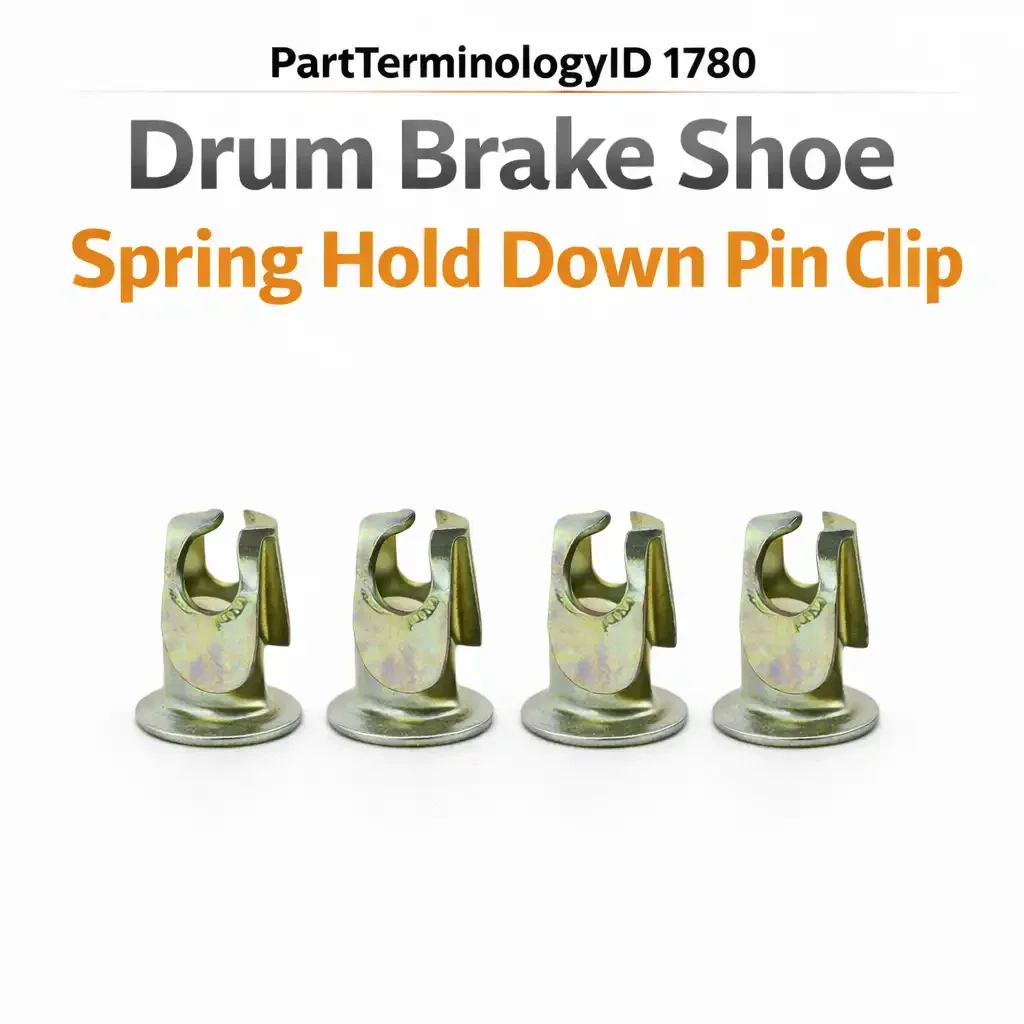 PartTerminologyID 1780 Drum Brake Shoe Spring Hold Down Pin Clip