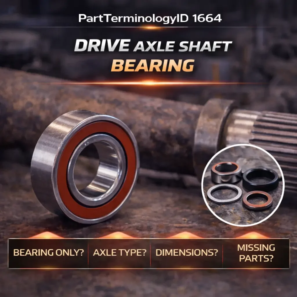 PartTerminologyID 1664 Drive Axle Shaft Bearing