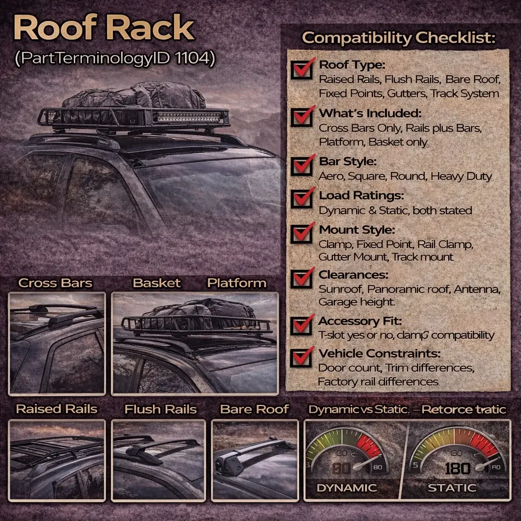 PartTerminologyID 1104 Roof Rack