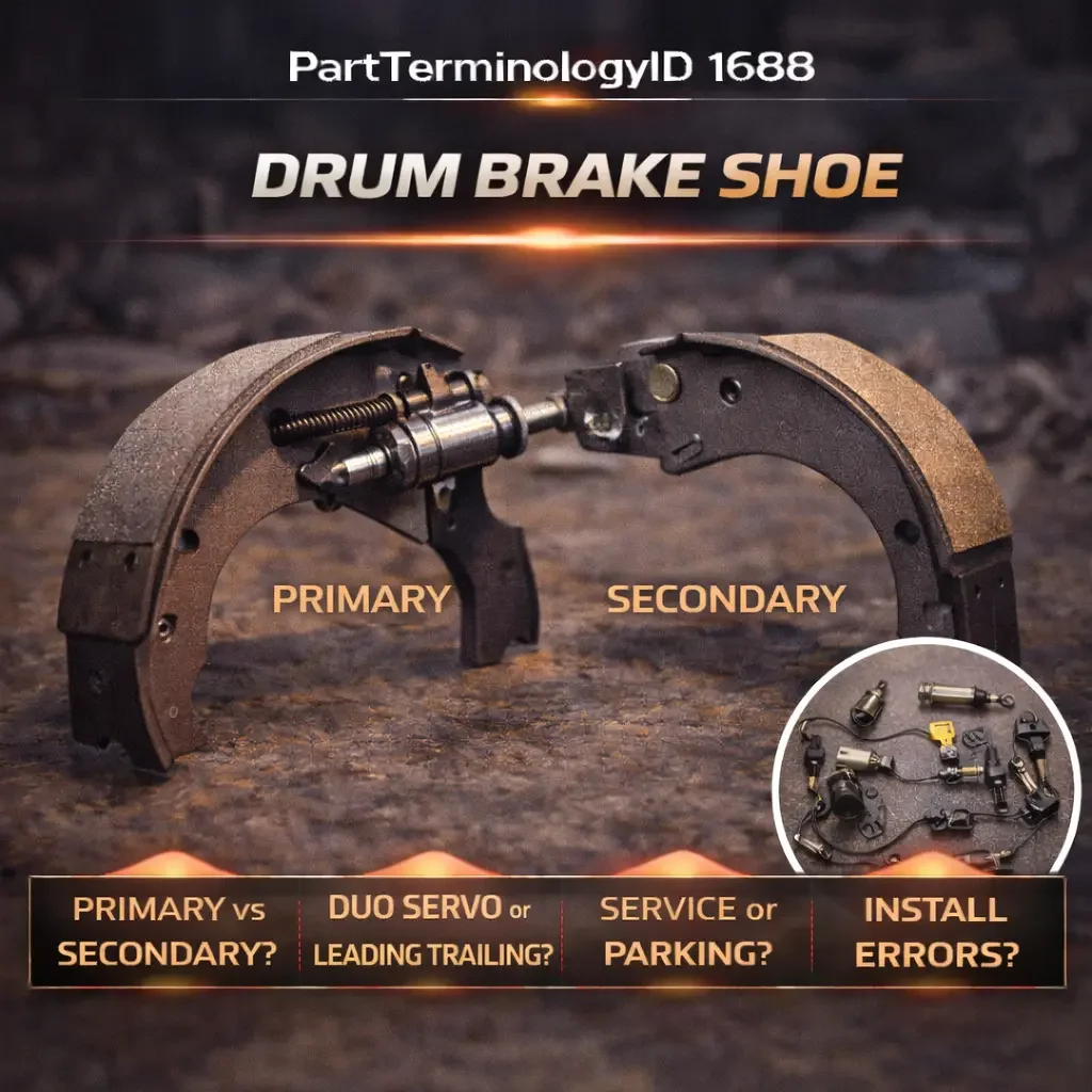 PartTerminologyID 1688 Drum Brake Shoe