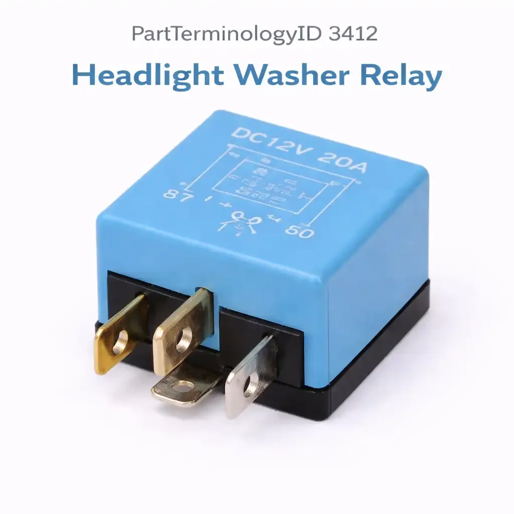 PartTerminologyID 3412 Headlight Washer Relay
