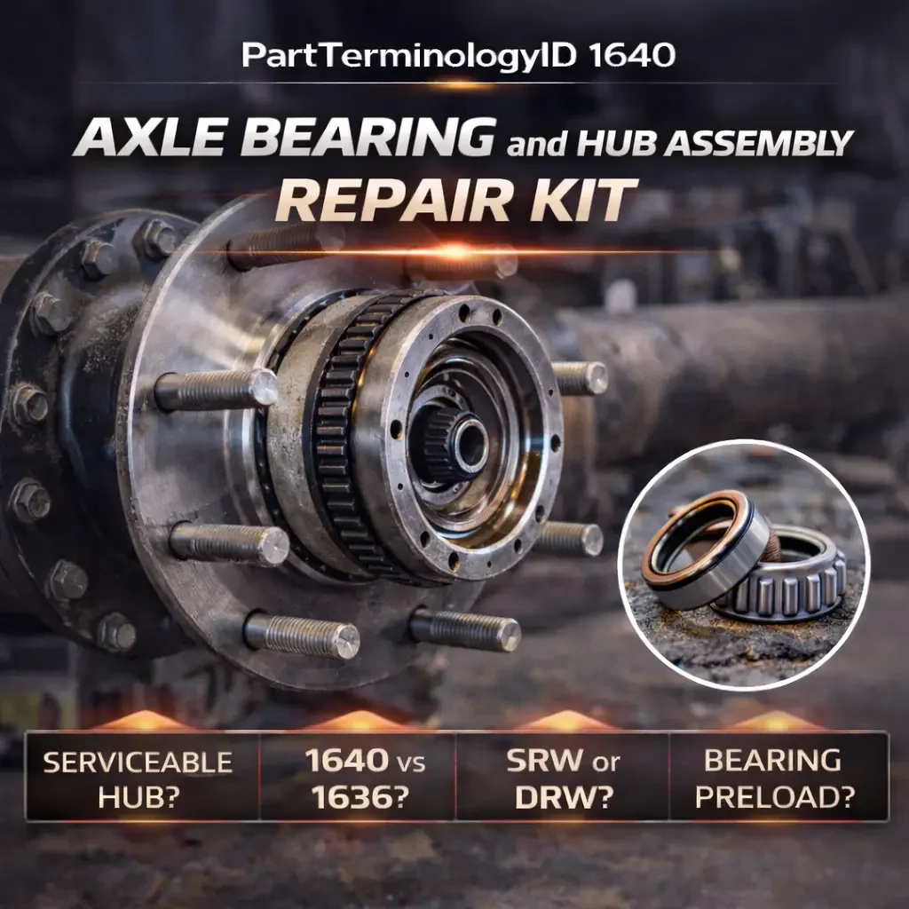 PartTerminologyID 1640 Axle Bearing and Hub Assembly Repair Kit
