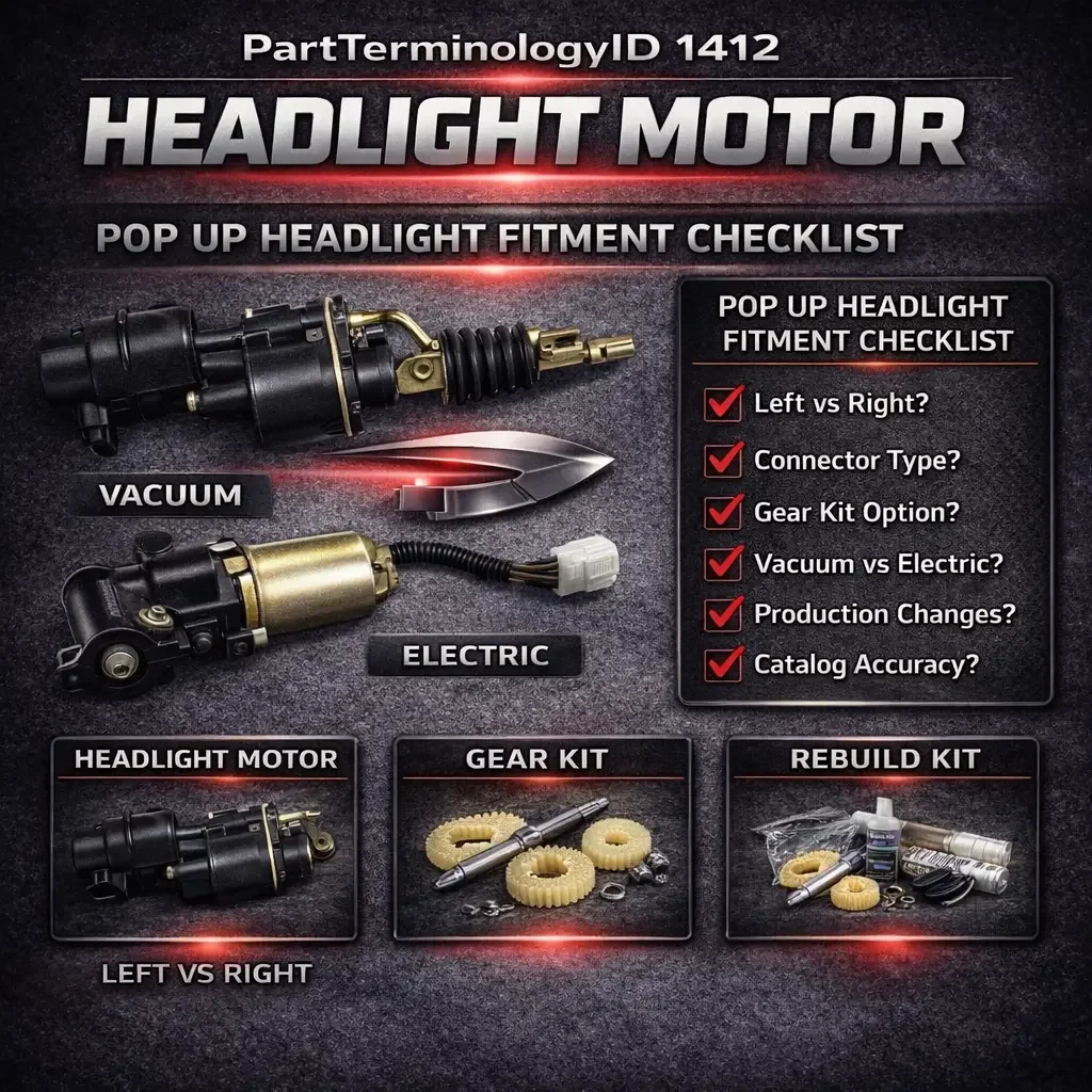 PartTerminologyID 1412 Headlight Motor