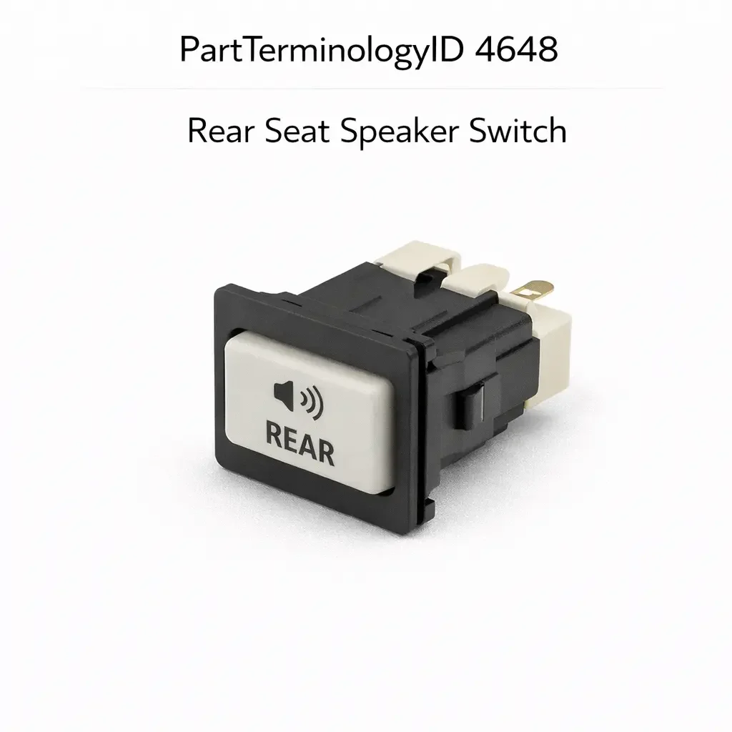 PartTerminologyID 4648 Rear Seat Speaker Switch