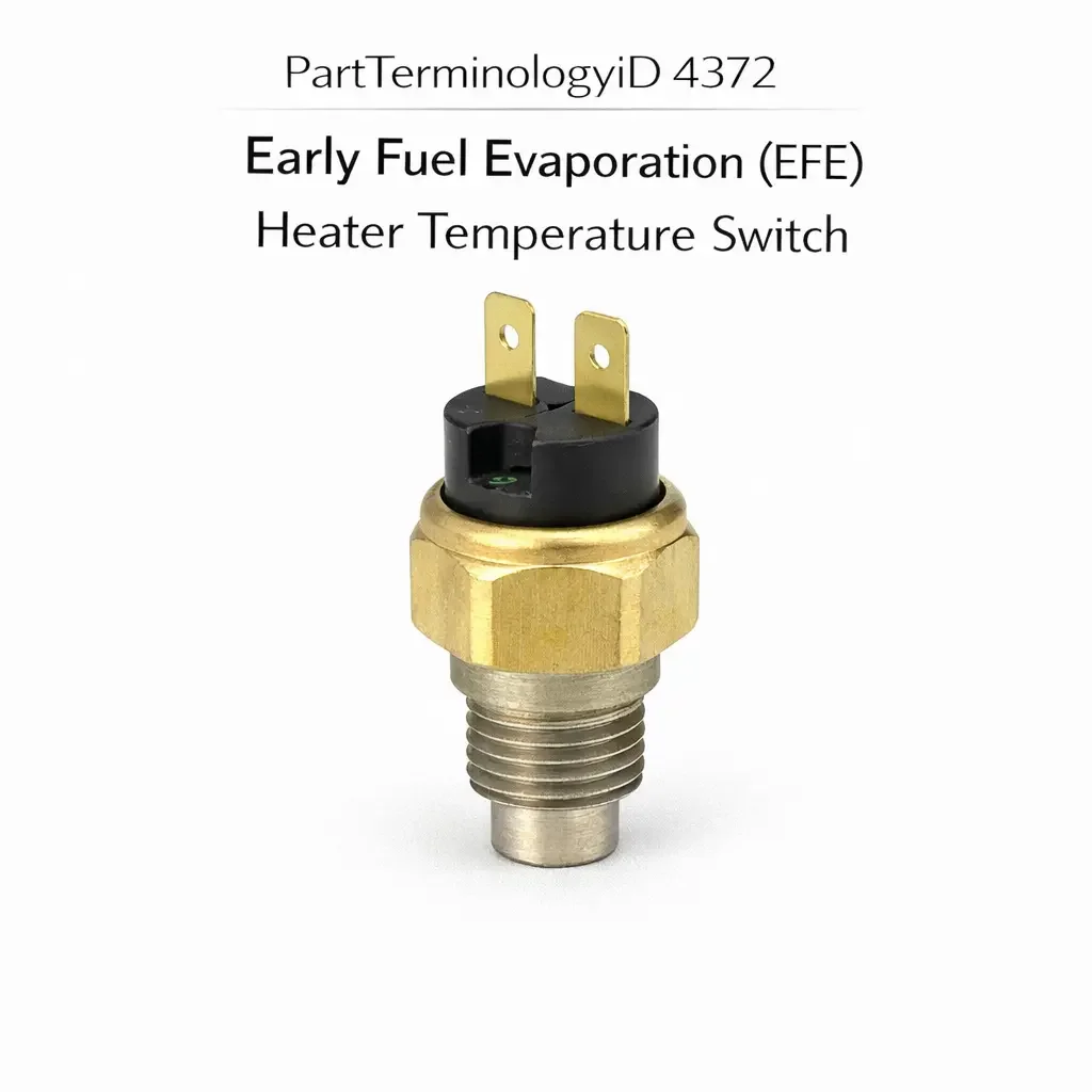 PartTerminologyID 4372 Early Fuel Evaporation (EFE) Heater Temperature Switch