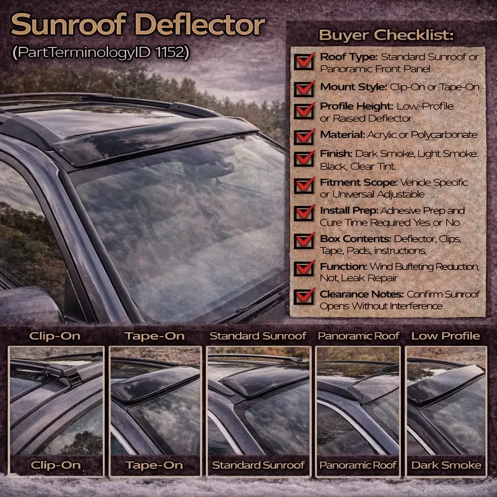 PartTerminologyID 1152 Sunroof Deflector