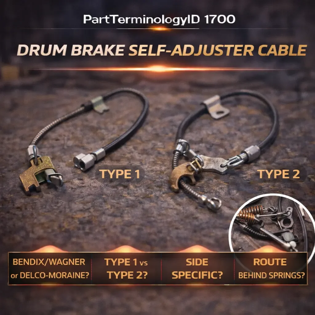 PartTerminologyID 1700 Drum Brake Self-Adjuster Cable