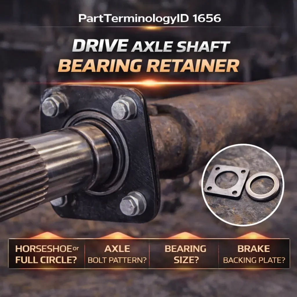 PartTerminologyID 1656 Drive Axle Shaft Bearing Retainer