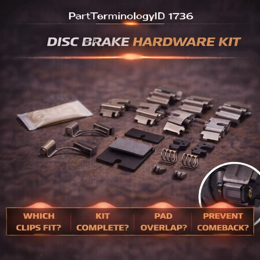 PartTerminologyID 1736 Disc Brake Hardware Kit