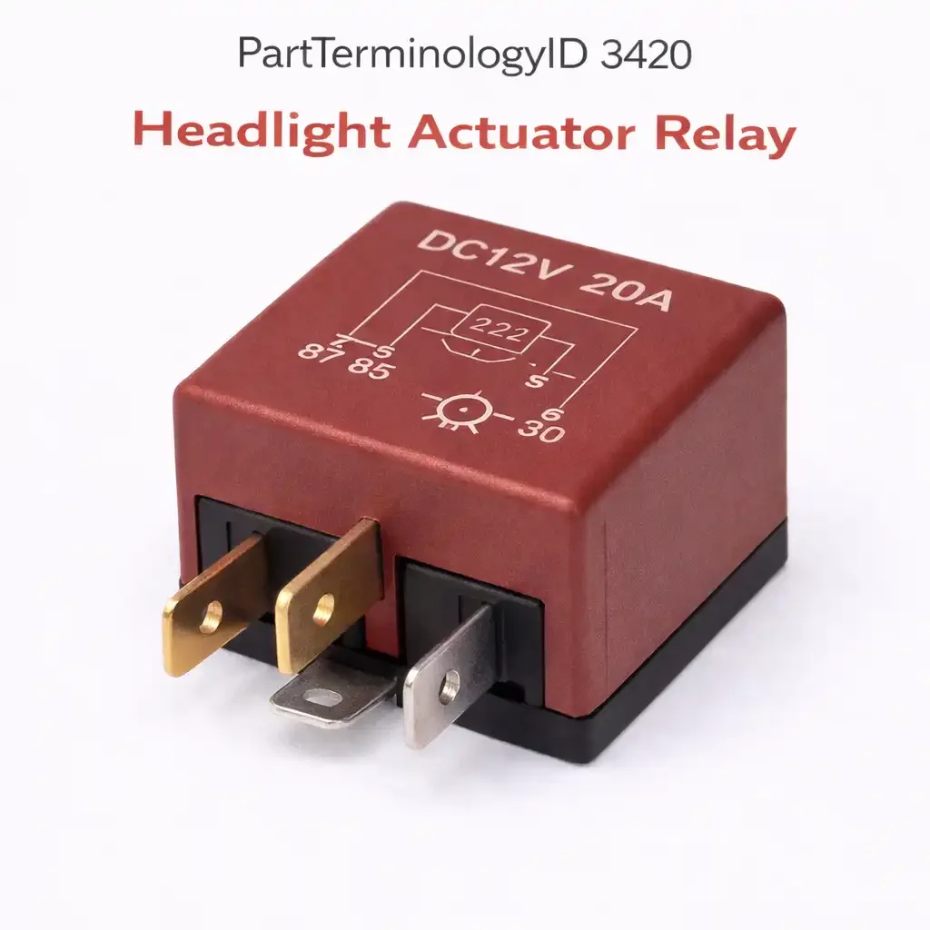 PartTerminologyID 3420 Headlight Actuator Relay