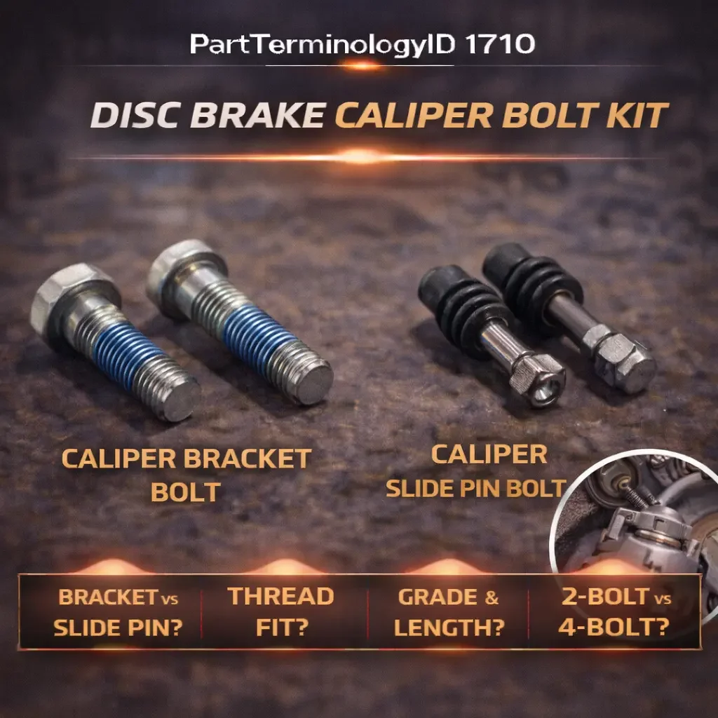 PartTerminologyID 1710 Disc Brake Caliper Bolt Kit
