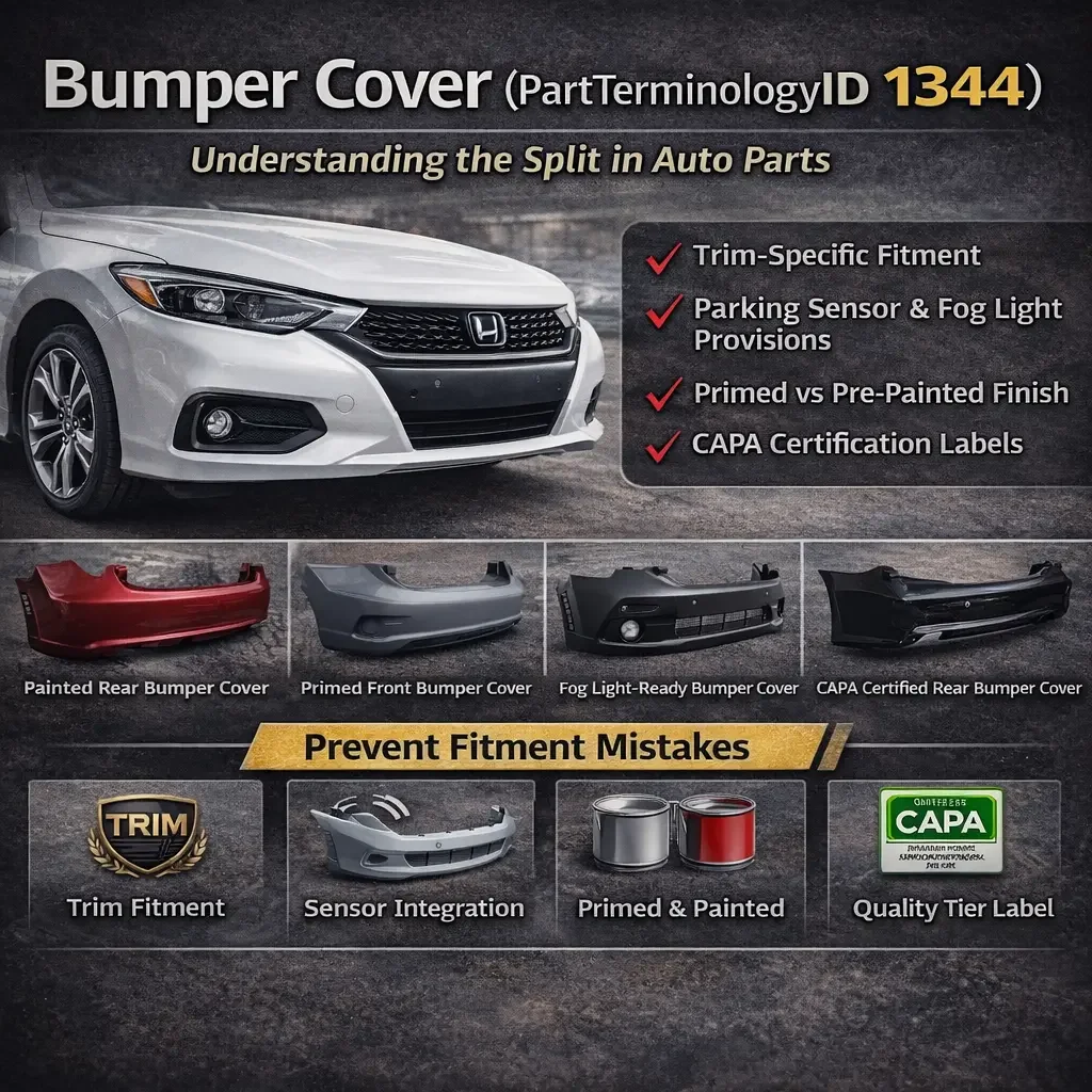 PartTerminologyID 1344 Bumper Cover