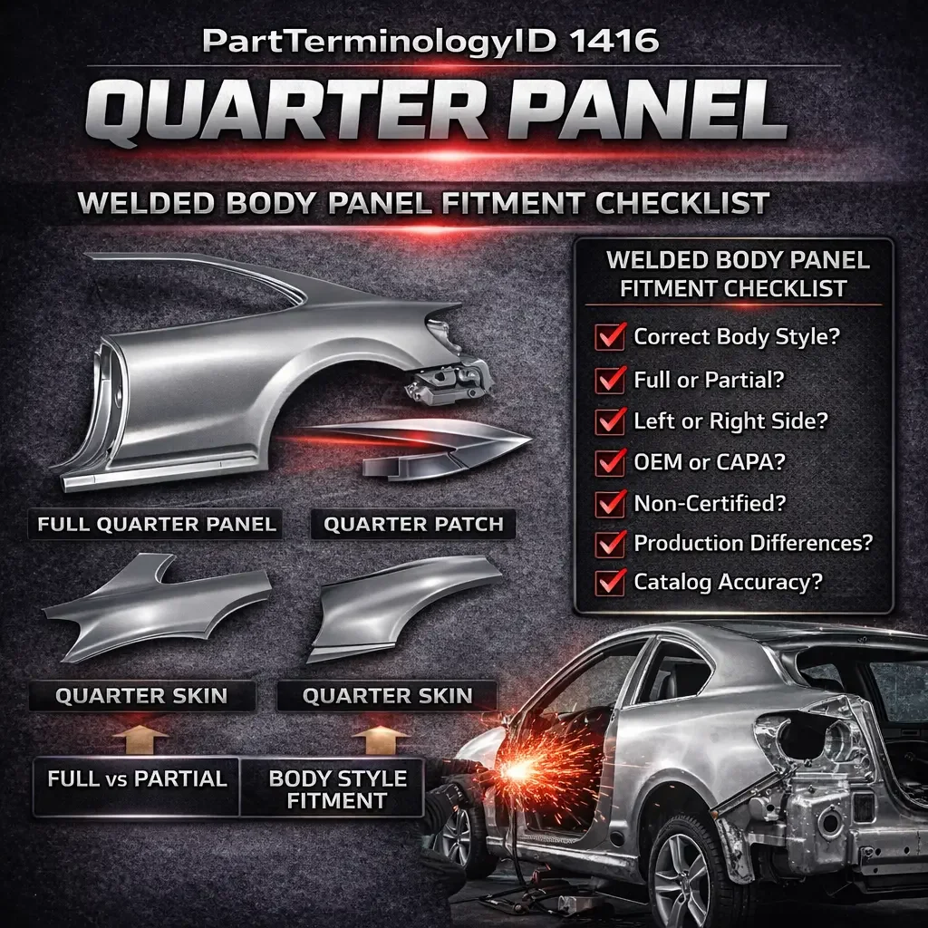 PartTerminologyID 1416 Quarter Panel