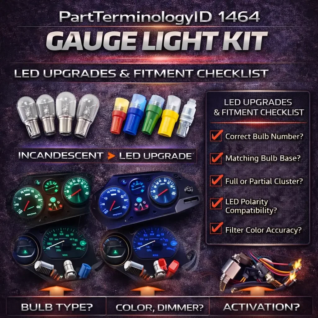 PartTerminologyID 1464 Gauge Light Kit