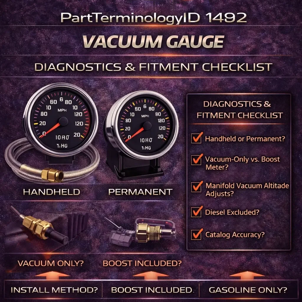 PartTerminologyID 1492 Vacuum Gauge