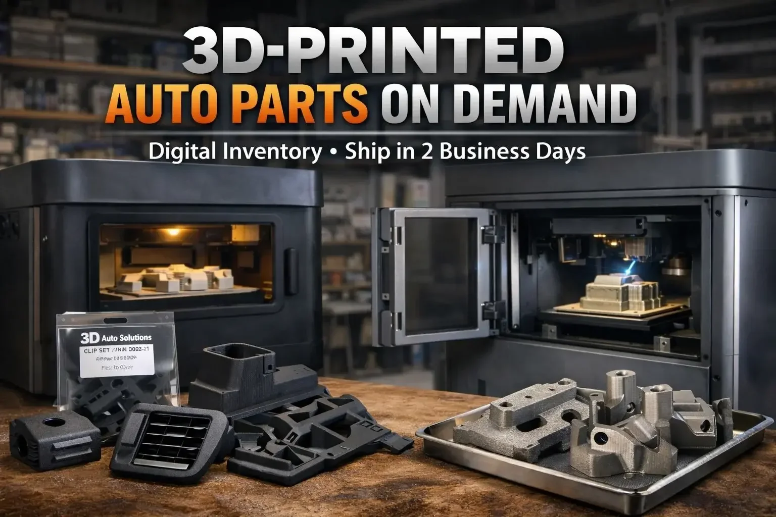 3D-Printed Auto Parts On-Demand