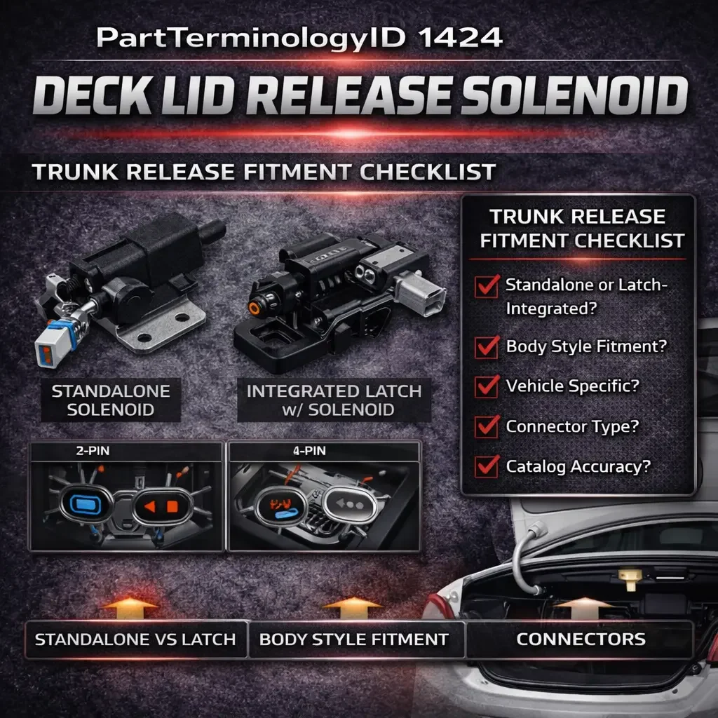 PartTerminologyID 1424 Deck Lid Release Solenoid