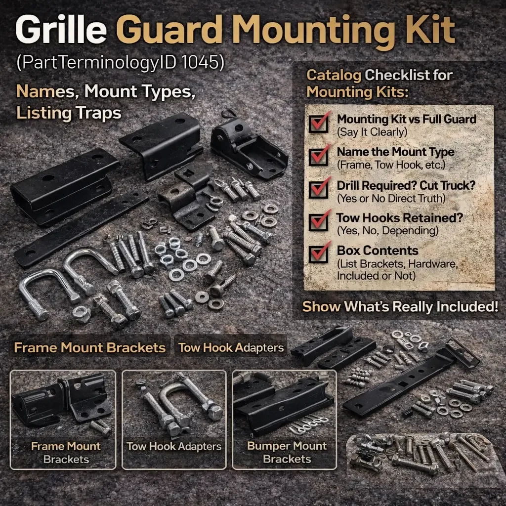 PartTerminologyID Grille Guard Mounting Kit 1045