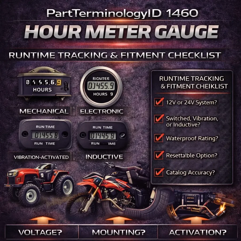 PartTerminologyID 1460 Hour Meter Gauge