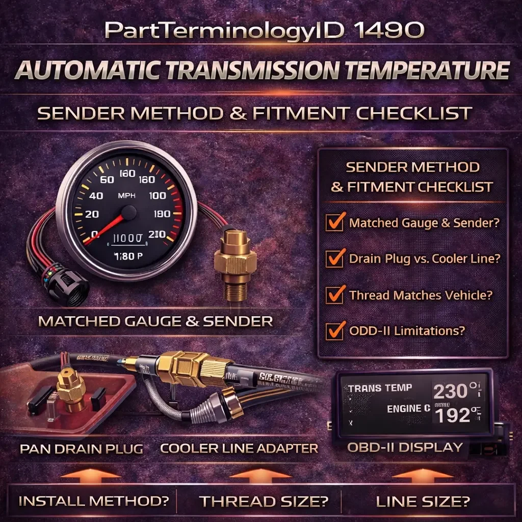 PartTerminologyID 1490 Automatic Transmission Oil Temperature Gauge