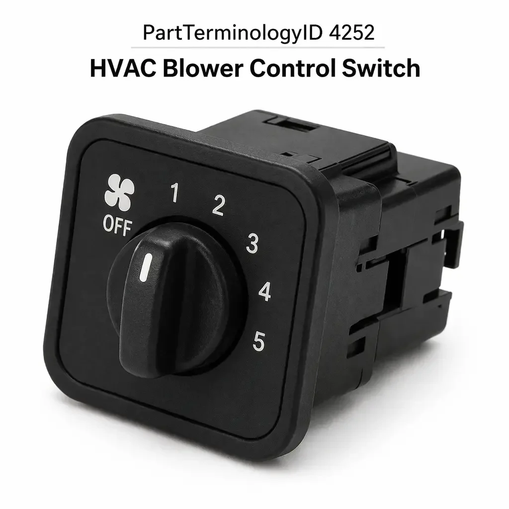 PartTerminologyID 4252 HVAC Blower Control Switch