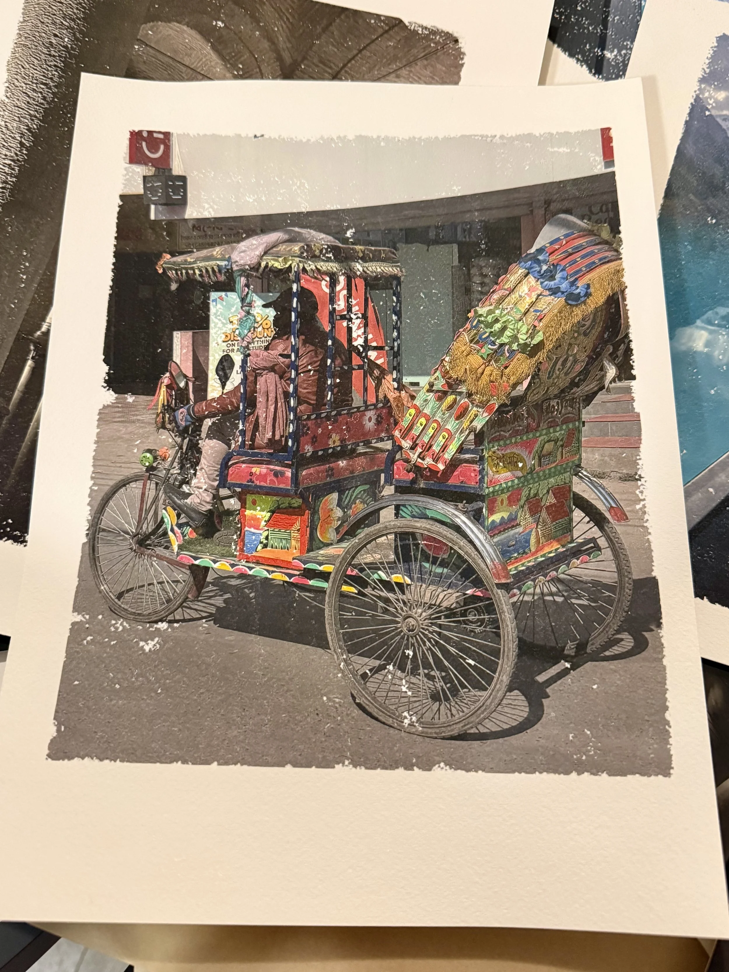 Streets of Bangladesh - Mixed media photo transfer