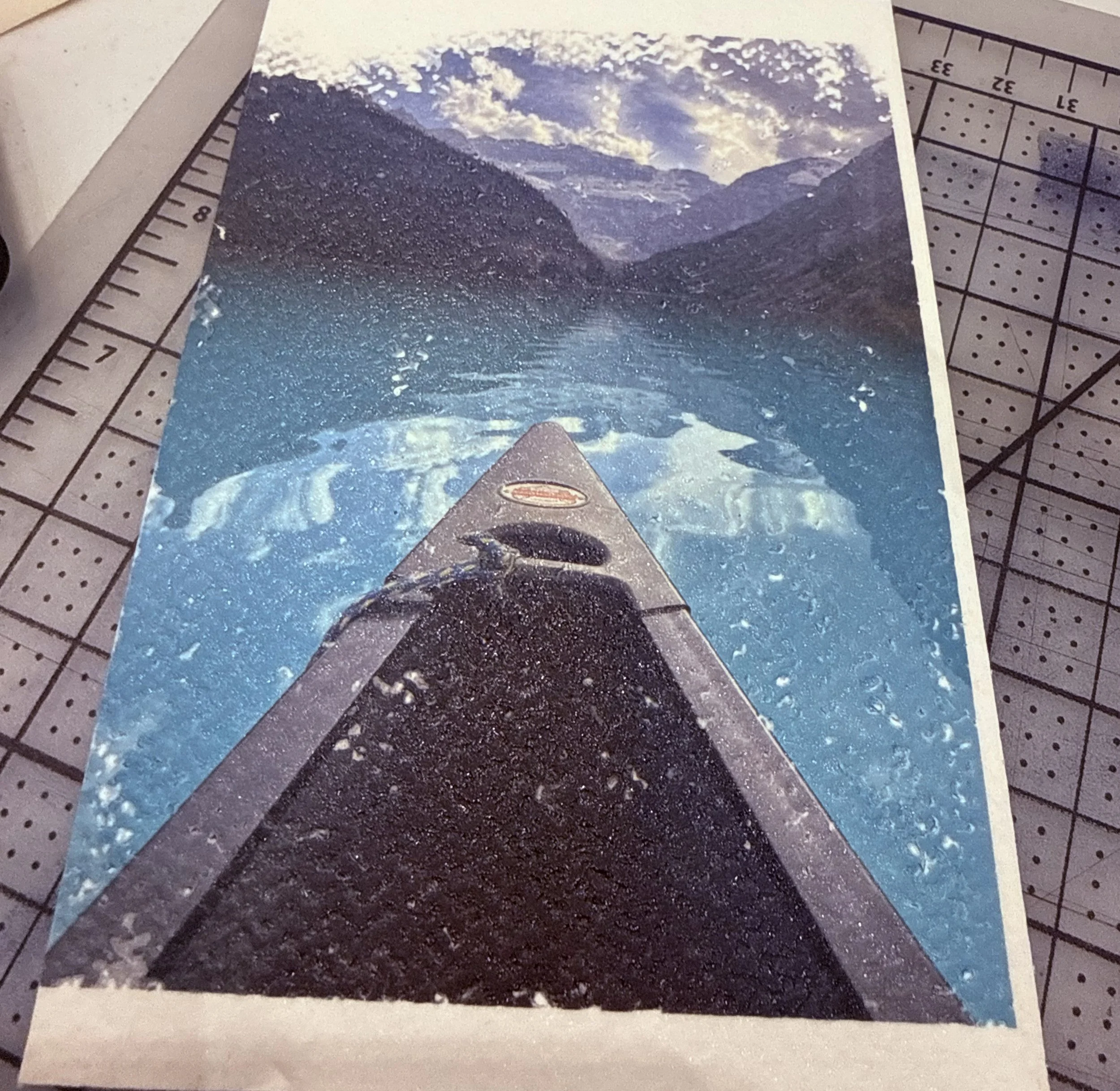 Banff National Park - Mixed media photo transfer