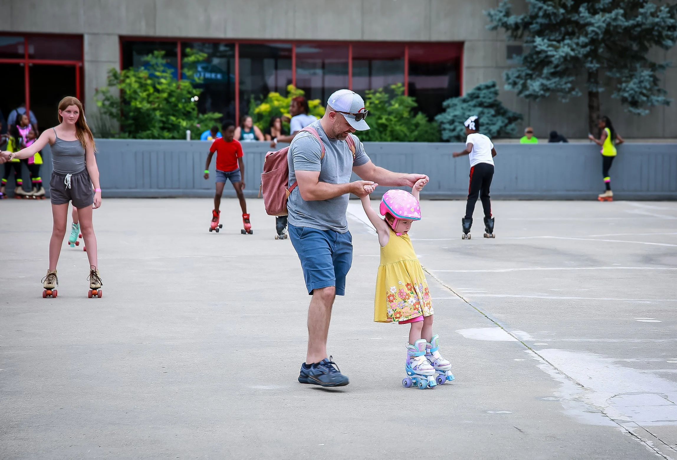 Sawyer Point Riverfront Rink: Sunset Skate Daddy Daughter Skate Night with Mike on the Mic