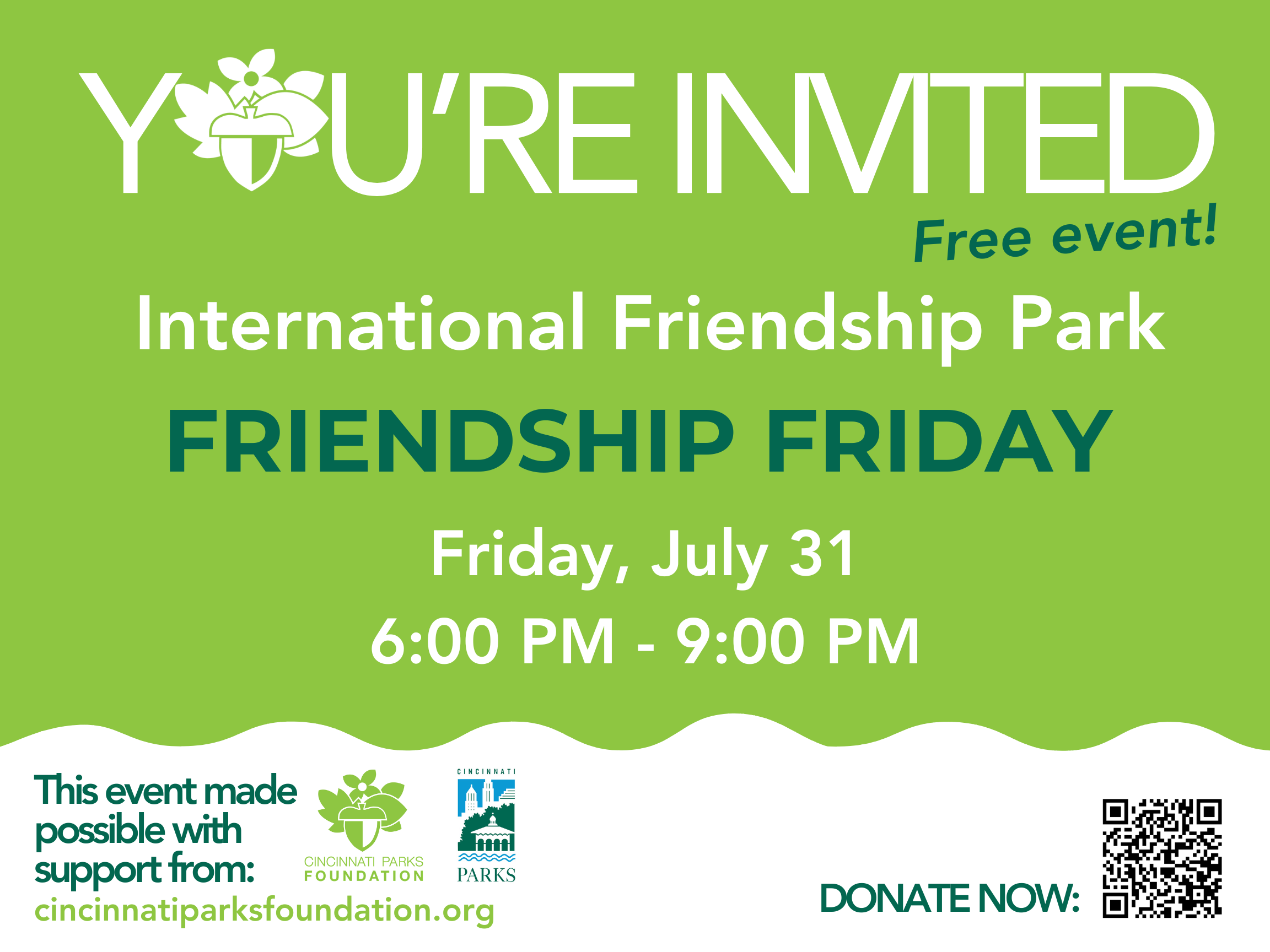 International Friendship Park: Friendship Friday 