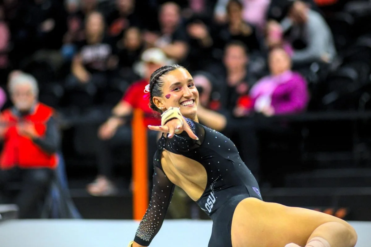 Beavers fall to familiar foe in gymnastics