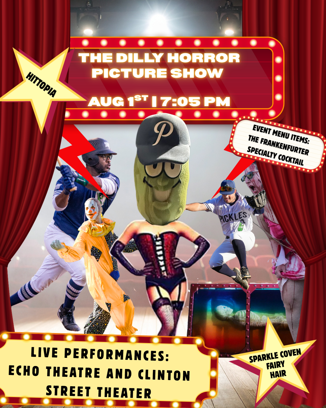 Instagram graphic for "Rocky Horror Picture Show" night